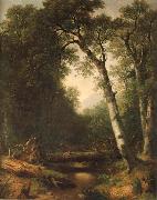 Asher Brown Durand Ein Bach im  Wald oil